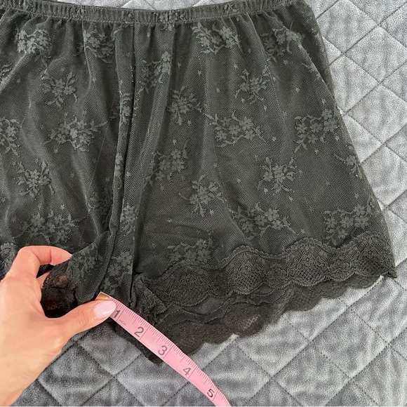 Women’s medium cami set sheer pj set lingerie black lace pajamas W - Picture 3 of 8